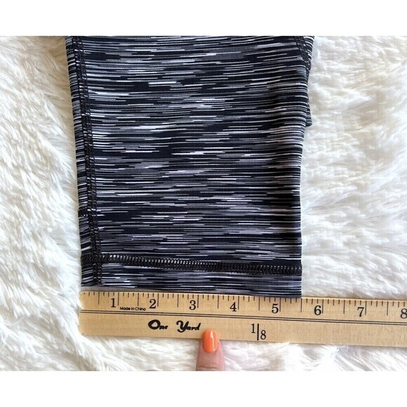 TEK GEAR DRY TEK Women's Slim Fit Performance Leggings Size M Black/White - Picture 8 of 10